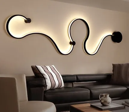 

Postmodern simple wall lamp creative led bedroom bedside decoration living room corridor aisle lamps