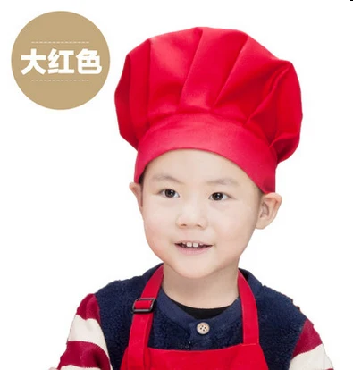 Ребенок повар крышка малыш шеф-повар шляпы ребенка дома столовая готовить cap - Цвет: As photo