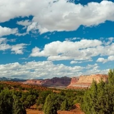 Clouds over Capitol Reef National Park  Utah  USA Poster Print by Panoramic Images (36 x 24)
