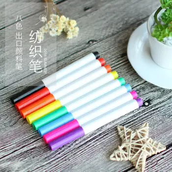 

8Colors/Set Special Fabric Gel Pens Set Paintings Can Washable Unfading Kawaii School Supplies Office Stationary Diy Pen