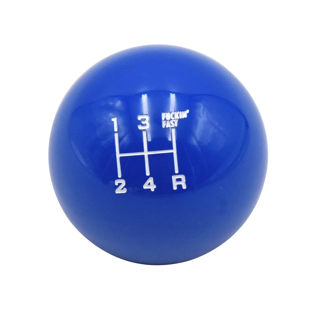 Универсальный Быстрый Скорость M10X1.25 нить 5 Скорость круглый Шестерни Shift, ручка переключения Головка рычага - Название цвета: 5 speed Blue