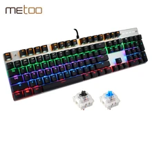New Rainbow Colorful LED Backlight Mechanical font b Keyboard b font Professional Advanced Gaming font b