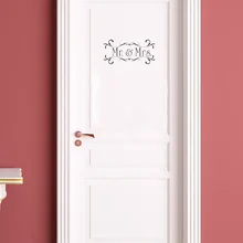Mr& Mrs Добро пожаловать домашний Декор наклейки Семейные виниловые наклейки на двери DIY художественные настенные стикеры s домашний Декор Гостиная A2218