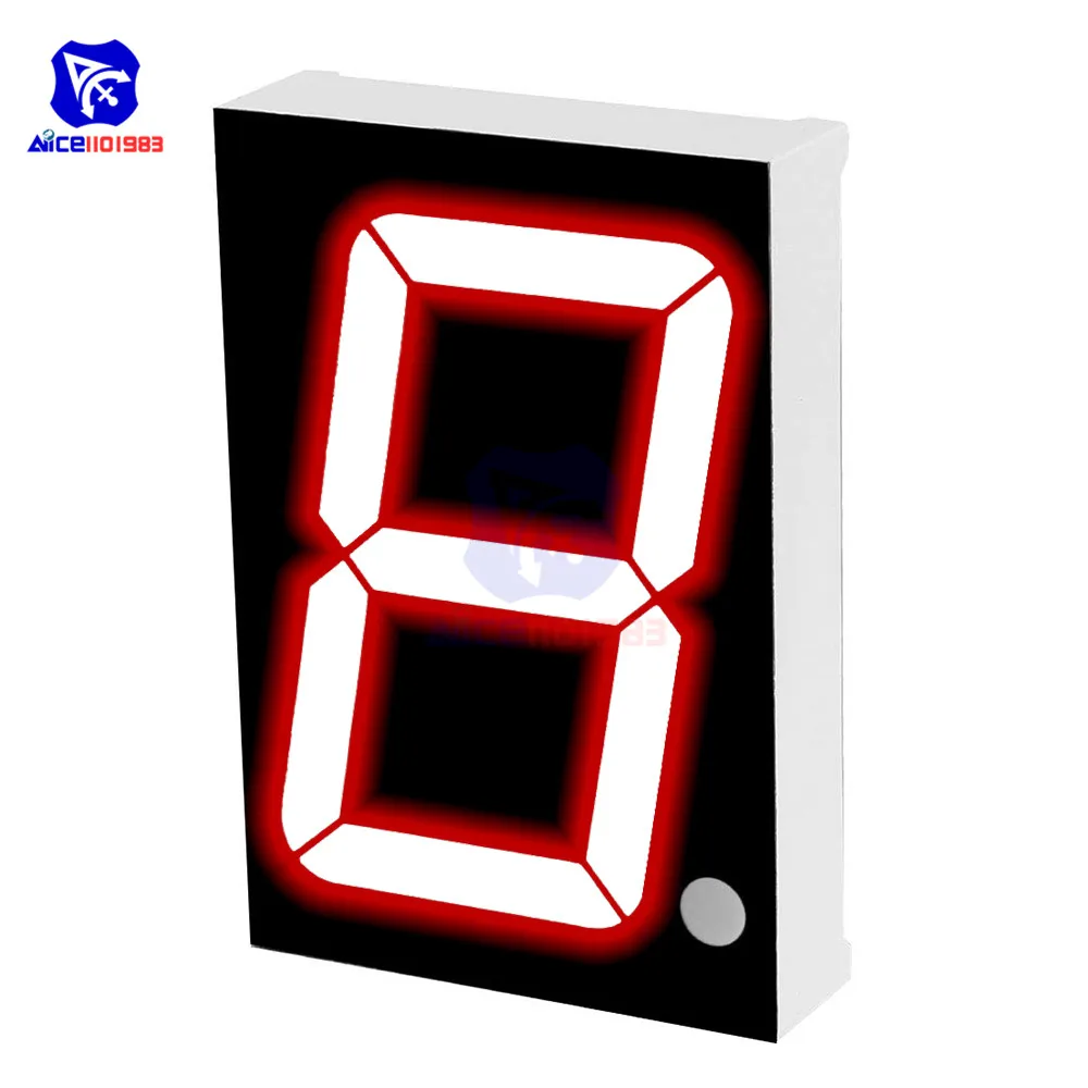 

LED Module Common Cathode 10 Pin 1 Bit 7 Segment 2.2 x 1.5 x 0.43 Inch 1.8" Red LED Display Digital Tube