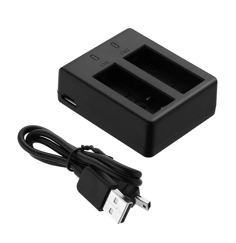Universal Sport Camera Battery Charger Dual Charger with USB Cable for SJ4000 SJ5000 SJ6000 Sport Action Camera Accessories (1)