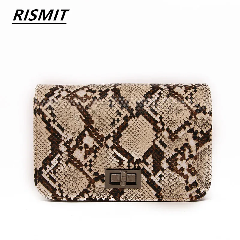 2019 горячая распродажа Женские сумки Bolsas Mujer Rismit змея женская сумка маленький