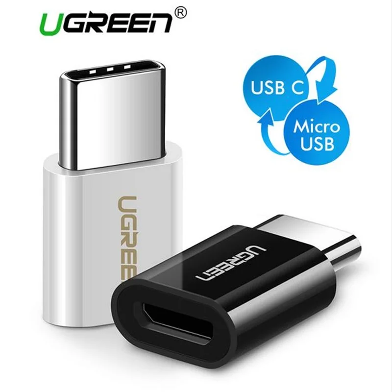 

Ugreen mini mciro usb to type c adapter charging cable converter for Samsung s9 s8 huawei mate 20 sony xiaomi usb c charger otg