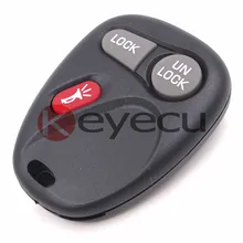 Keyecu Keyless Entry Remote Car Key 3 Button for GMC Chevrolet FCC ID:KOBUT1BT Part# 15732803