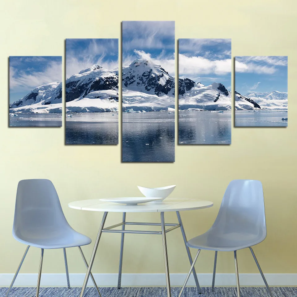 Living-Room-Wall-Art-Pictures-Framework-5-Pieces-Snow-Mountain-Rive-Landscape-Posters-Home-Decoration-Modern