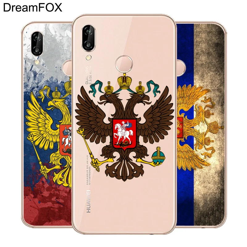 

DREAMFOX M131 Russian Federation Flag Soft TPU Silicone Case Cover For Huawei Honor 6A 6C 6X 7A 7C 7S 7X 8 Lite Pro