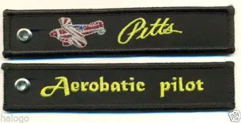 

Aerobatic Pilot Pitts Fabric Embroidery Pilot Gift Keychains