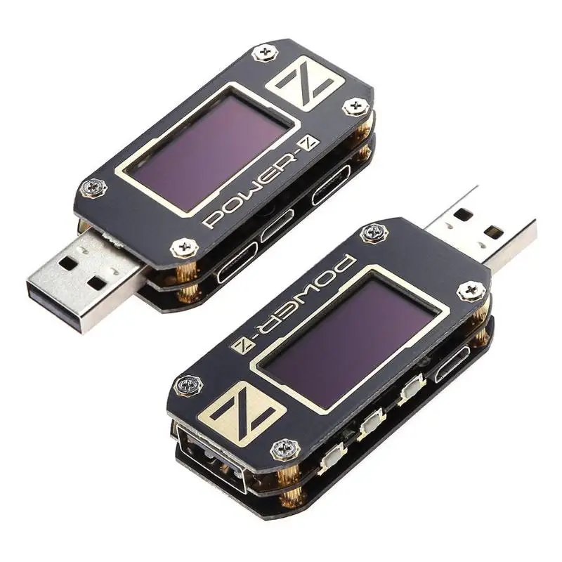 ChargerLAB мощность-Z USB тестер PD цифровой Напряжение и ток пульсация двойной тип-c KM001 метр банк питания детектор