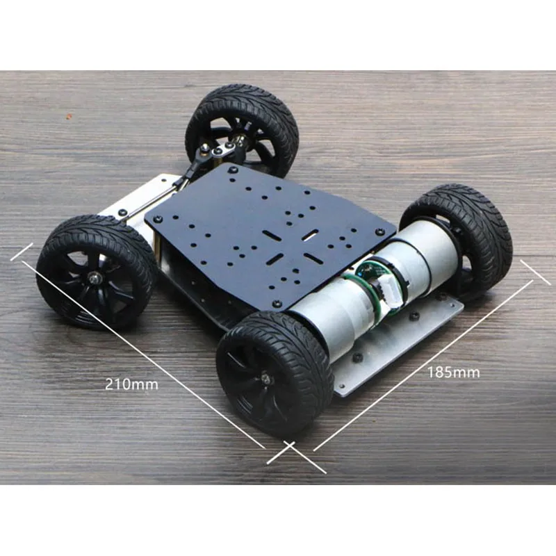 Chassi do Carro Traseira do Motor Duplo para Arduino Inteligente Robô Roda Dianteira Servo Movimentação 2020 1500 Rpm 3 Cheap Peças e Acessórios