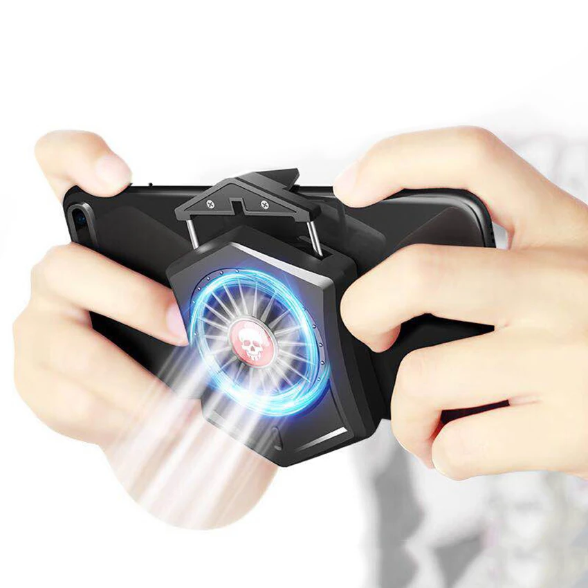 

Mobile Phone Cooler Fan Holder Cooling Pad Gamepad Game Gaming Shooter Mute Radiator Controller Heat Sink