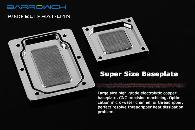 Блок водяного охлаждения для процессора Barrowch RGB LRC2.0 AMD threripper TR4 ликвидация|water cooling