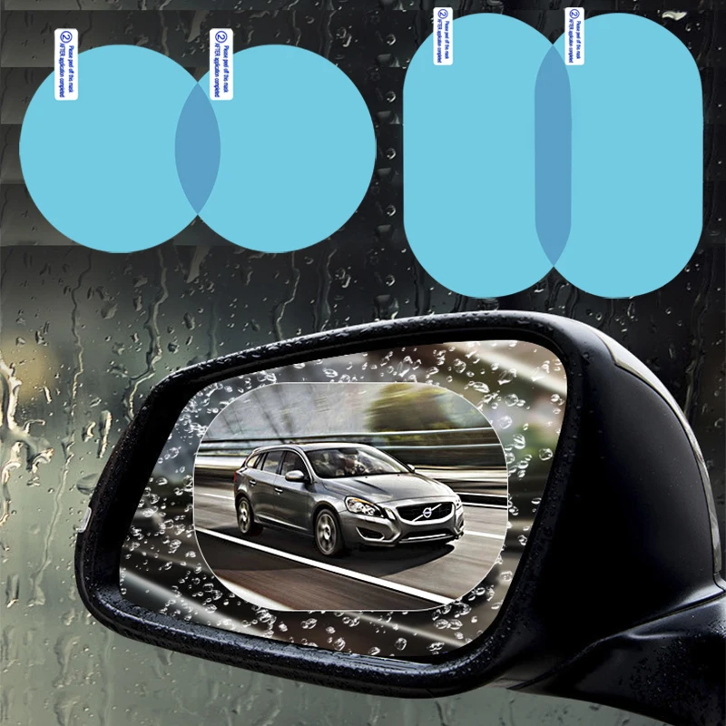 2 шт. Анти-туман Водонепроницаемый автомобиля Стикеры зеркало заднего вида