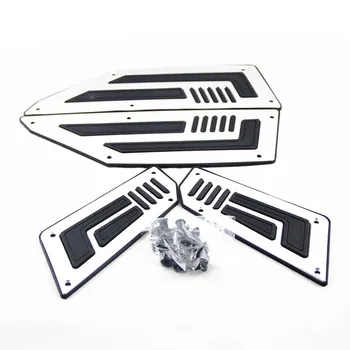 

For YAMAHA T-MAX TMAX530 2012-2015 CNC Aluminum Front&Rear Foot Pegs Foot Plate Pedals Foot Rest Silver