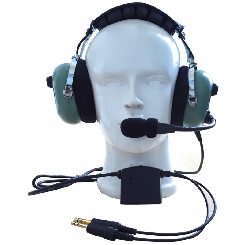 Active Noise cancelling ANR aviation headset for pilot and