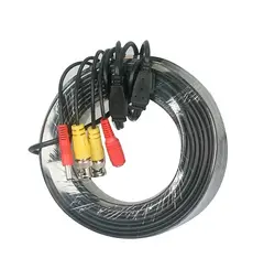 Безопасности BNC 50 м DC Мощность кабель для видеонаблюдения Камера DVR