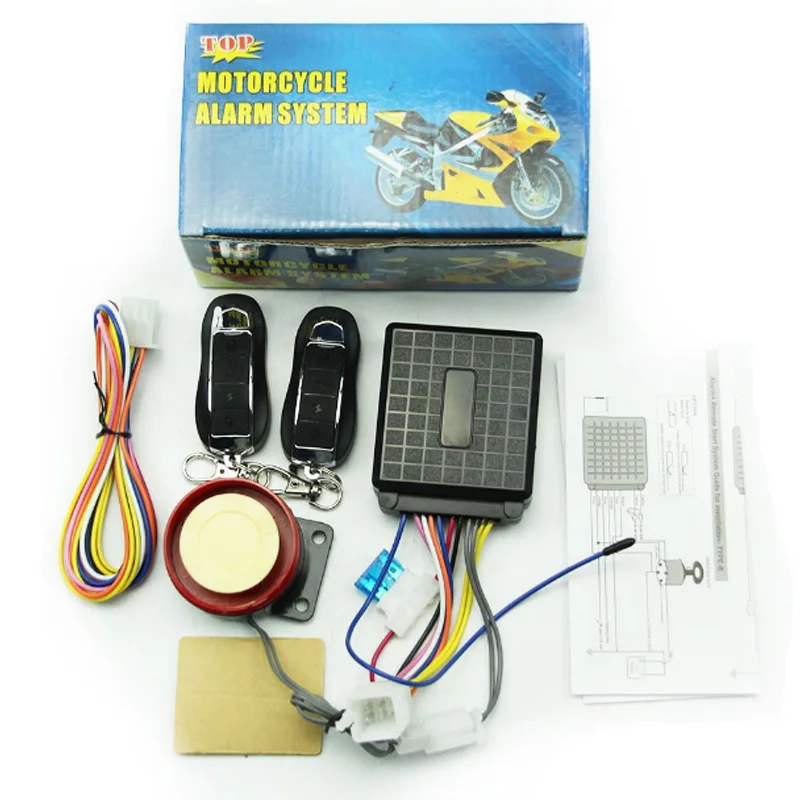 Motorcycle Anti-Theft Alarm Double Remote Control Start Flameout Full Function