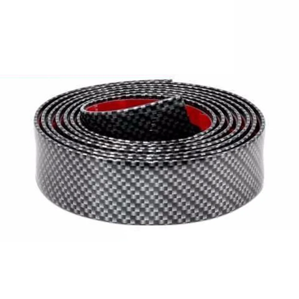 

2.5M Car Sticker 5D Car Protector Front Bumper Rubber Strip Car Sticker Body Kit Bumpers Accessries