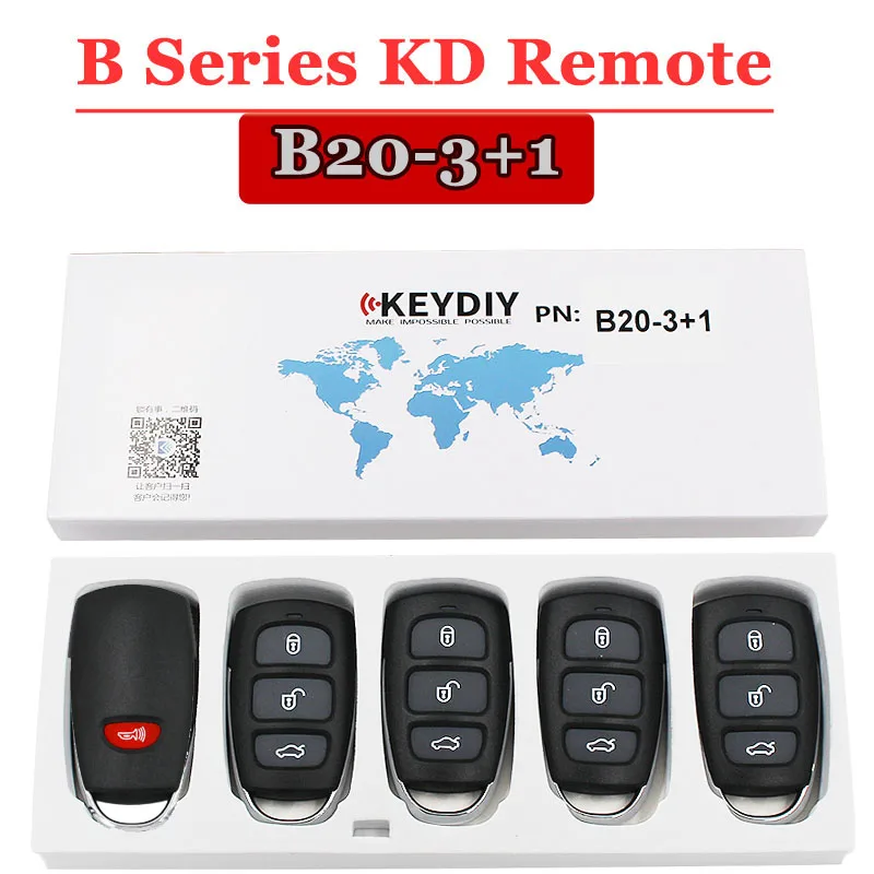 

(5pcs/lot ) B20-4 button keydiy remote key FOR kd900 urg200 kdbox mini kd machine