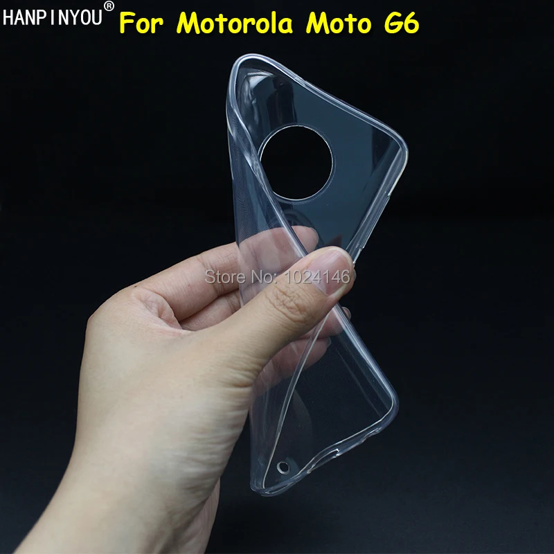Тонкий прозрачный мягкий чехол из ТПУ для Motorola Moto G6 G 6 6-го поколения 5 7 дюйма