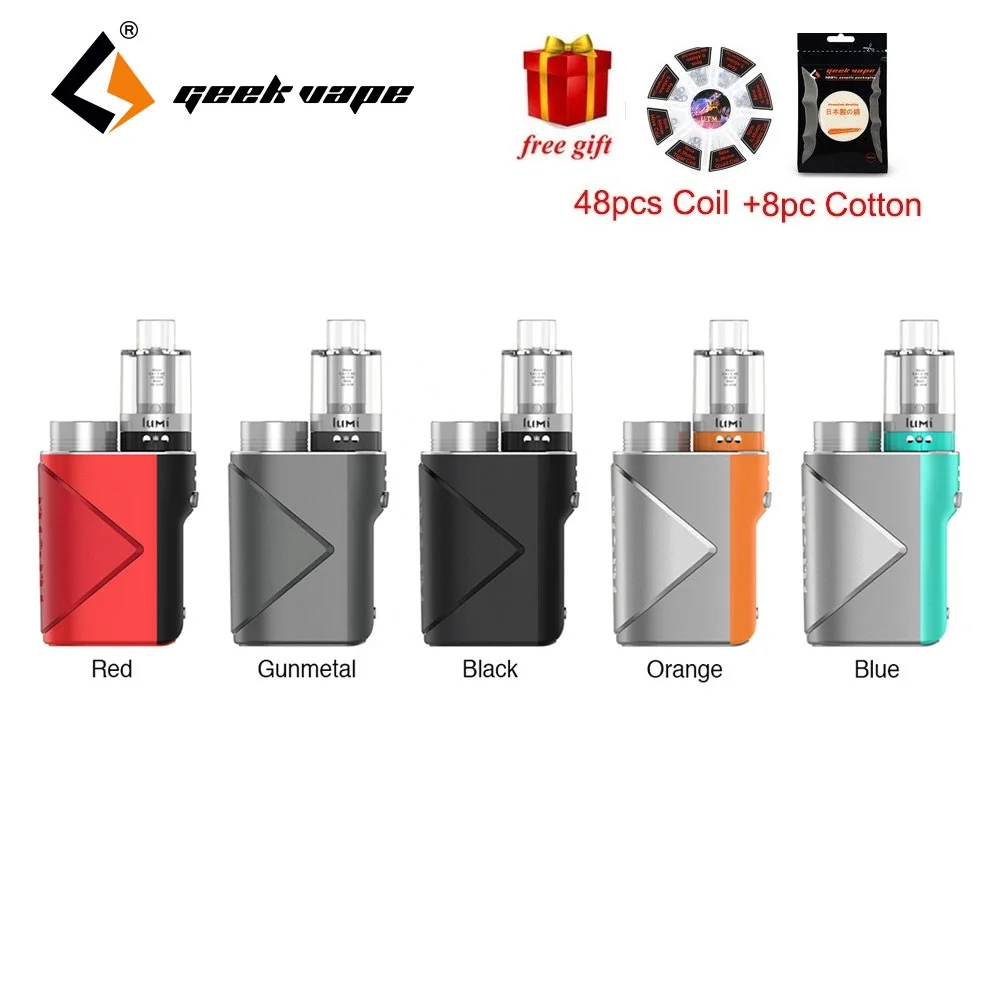 Бесплатный подарок! Оригинальный 80 Вт набор Geekvape Lucid TC с баком Lumi 4 мл без 18650