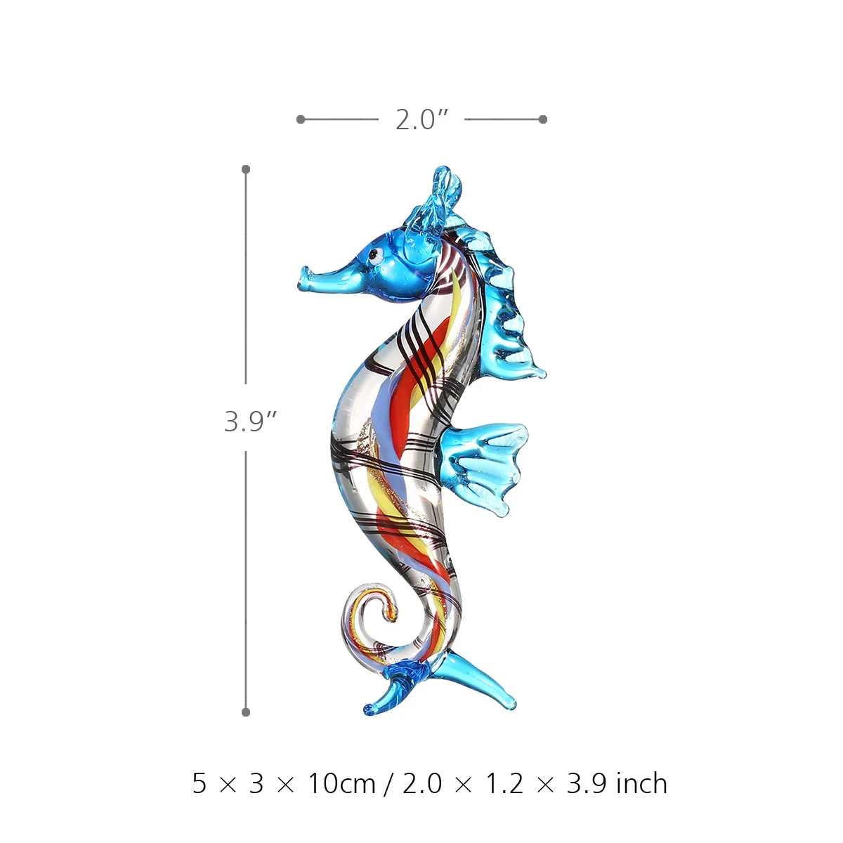 Tooarts статуэтки миниатюры маленький морской конек морская скульптура Дикая жизнь статуэтка ручной работы выдувное стекло искусство домашний декор