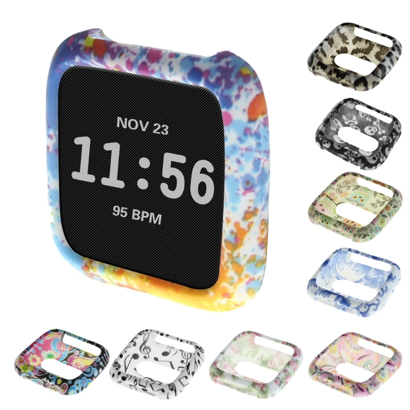 

Replacement Silicone Watches Frame Protector Case For Fitbit Versa Smart Watch -M35