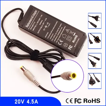 

20V 4.5A Laptop Ac Adapter Power SUPPLY + Cord for IBM / Lenovo / Thinkpad SL500 SL510 SL410K SL510K Z61e W500 W510 Z61t Z61p