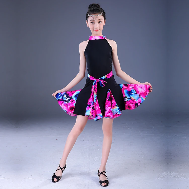girls latin dance dress  (5)