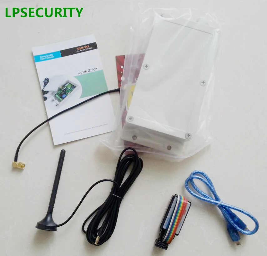 LPSECURITY 2 реле водонепроницаемый 2000 пользователей GSM GPRS ключ дистанционного 2 открывания двери для автоматических ворот гаража с функцией таймера