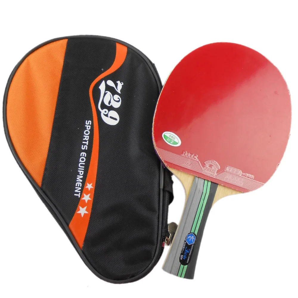 

729 3Star (3 Star 3-Star) Pimples In Table Tennis Racket with At a loss Paddle Bag shakehand Long Handle FL