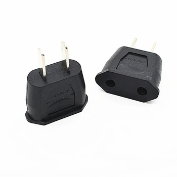 

10pcs/lot EU Europe European 2 round US Plug Canada Japan Brazil Philippines Thailand Home Travel Wall Power Adapter Converter