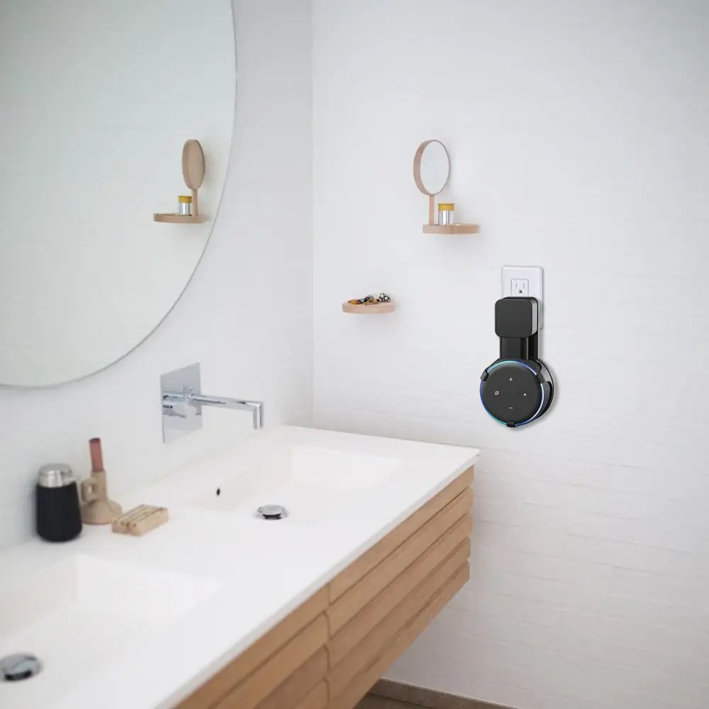 Бытовая розетка настенное крепление подставка вешалка с намоткой кабеля для Amazon Echo Dot 3rd Gen вилка в кухне ванной спальне