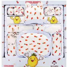 Новинка года, комплект одежды для новорожденных, подарок, хлопок, Одежда для младенцев, костюмы, 17 шт., детский Подарочный комплект с полной луной HB1009