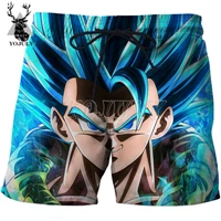 3 Yojuly Для мужчин летние для серфинга шорты Dragon Ball Z Goku 3D с принтами аниме Harajuku Повседневное Короткие штаны унисекс плавательные шорты DK09 - Цвет: 3