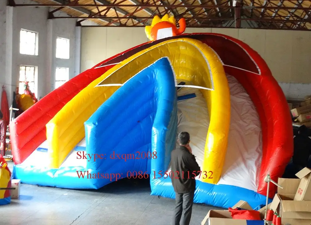 

2016 Outdoor Colorful New design China cheap inflatable pool slide used inflatable water slide for sale
