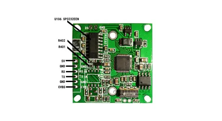 PTC08 RS232 серийная камера Модуль RS232/ttl CMOS 1/4 дюймов DC 3 с v образным вырезом + 5 v| |