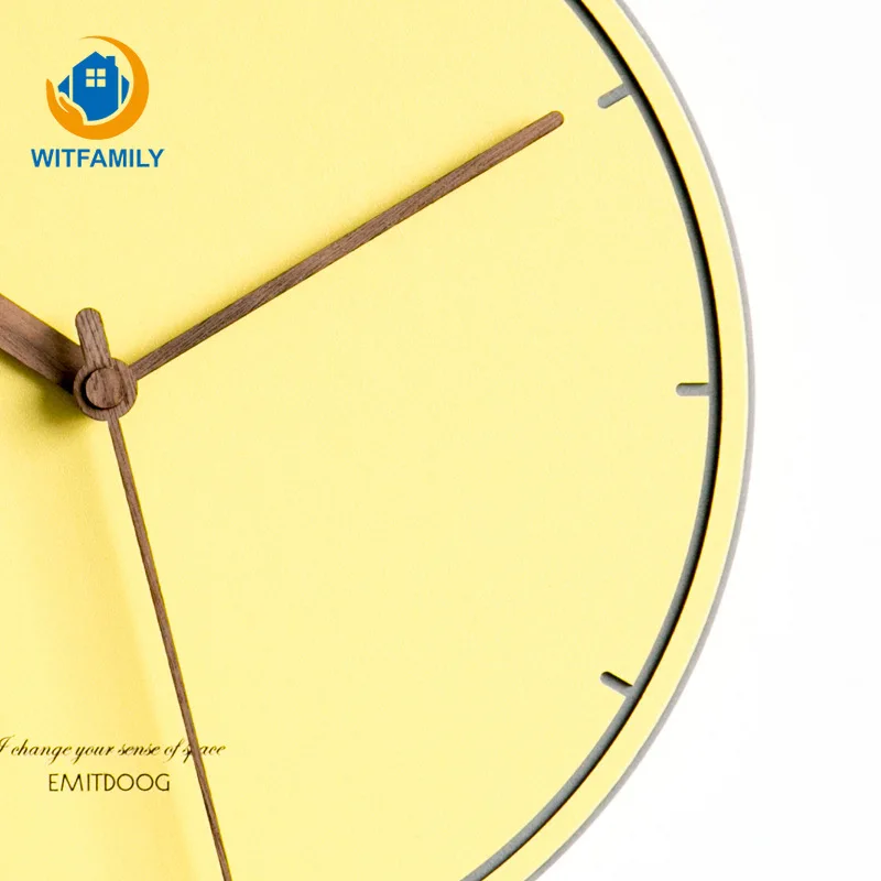 

Modern Minimalist Creative Wooden Wall Clock European Living Room Bedroom Home Mute Clock Home Decor Wall Clock