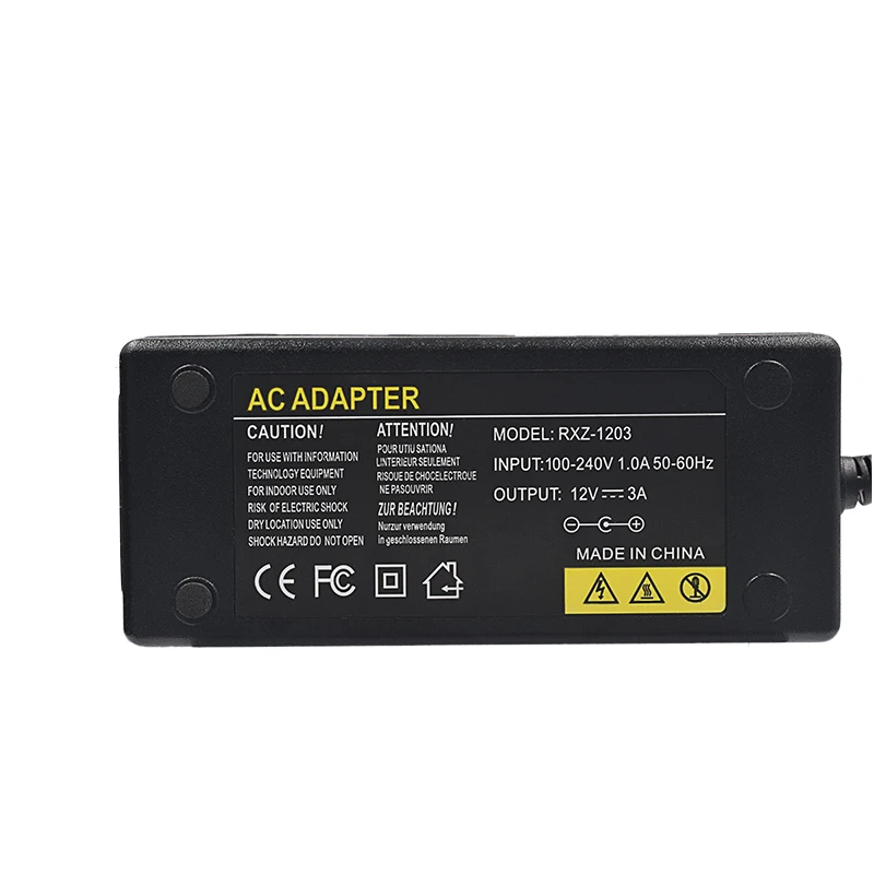 Keeper EU Plug 12V3A AC 100 V 240 адаптер питания DC источник для CCTV AHD камеры ip DVR NVR 5 мм x 2 1
