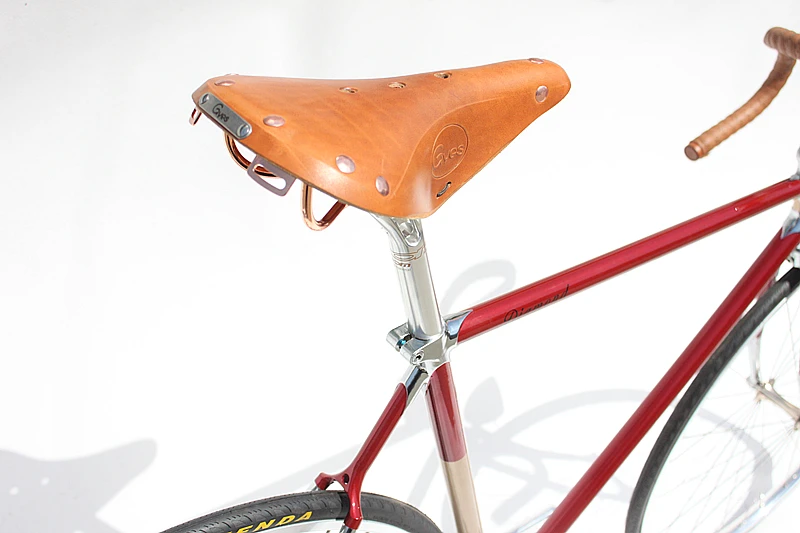Красный Ретро fixie велосипед Коламбус хром-молибденумл винтажная велосипедная Рама Односкоростной велосипед 49 см 52 см 54 см 56 см 58 см