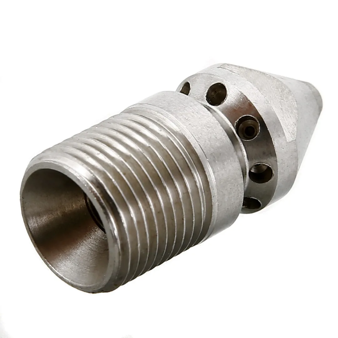1pc Pressure Washer Drain Ram Sewer Rotary Cleaning Nozzle 9 Jet 3/8" Male 4.5MM 250 Bar For Pipe Cleaning Machine Mayitr