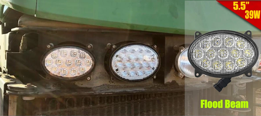 Овальный 39 Вт светодиодный Подсветка 12 V/24 V луч RE198623 для John Deere 4120,4210, 4310,4320, 4410,4510, 4520,4610, 4710,4720