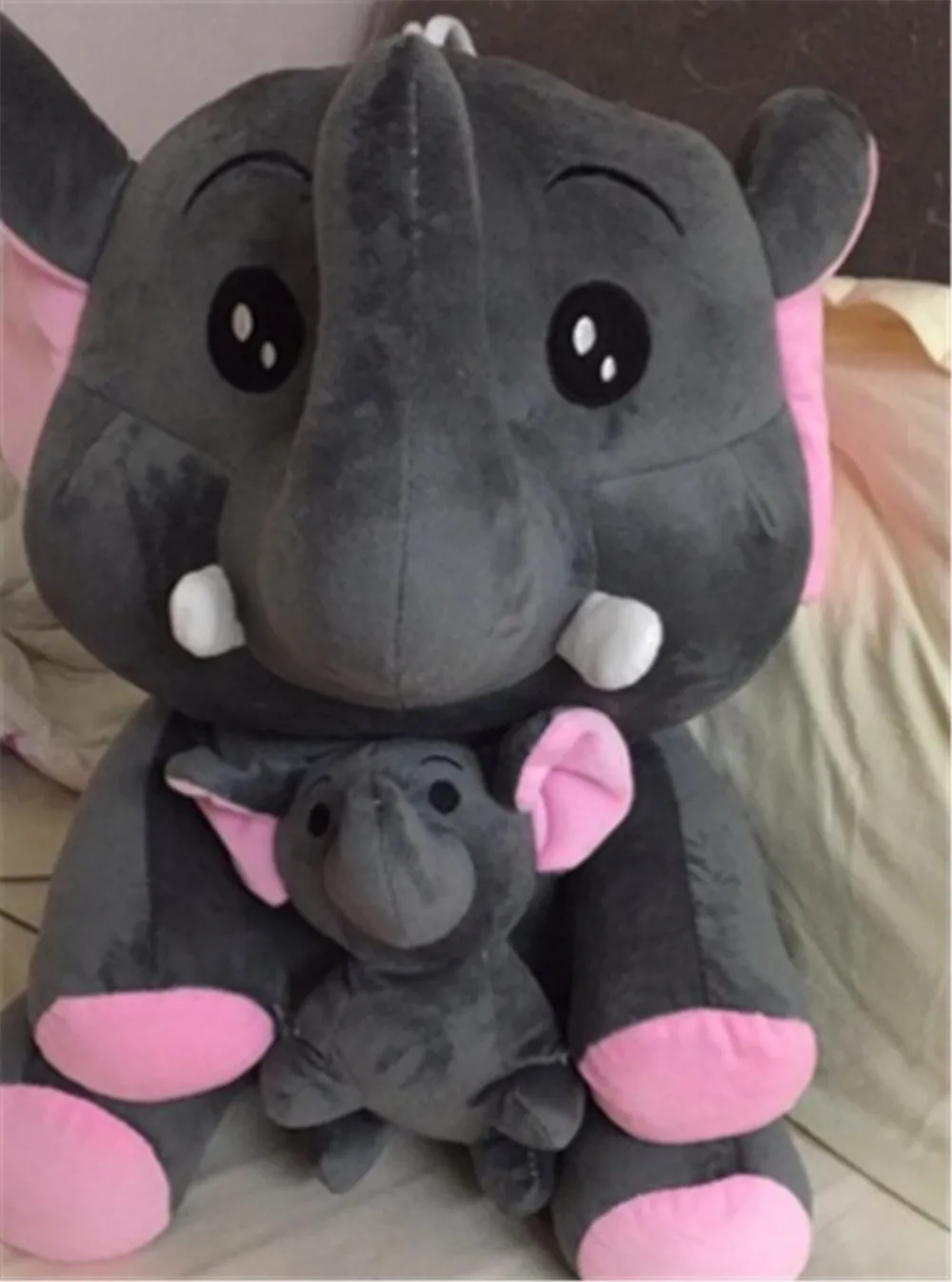 Cute 28'' Large Animal Elephant Plush Toy Big 28'' Stuffed Soft Cartoon Elephants Doll Pillow Baby Present 17