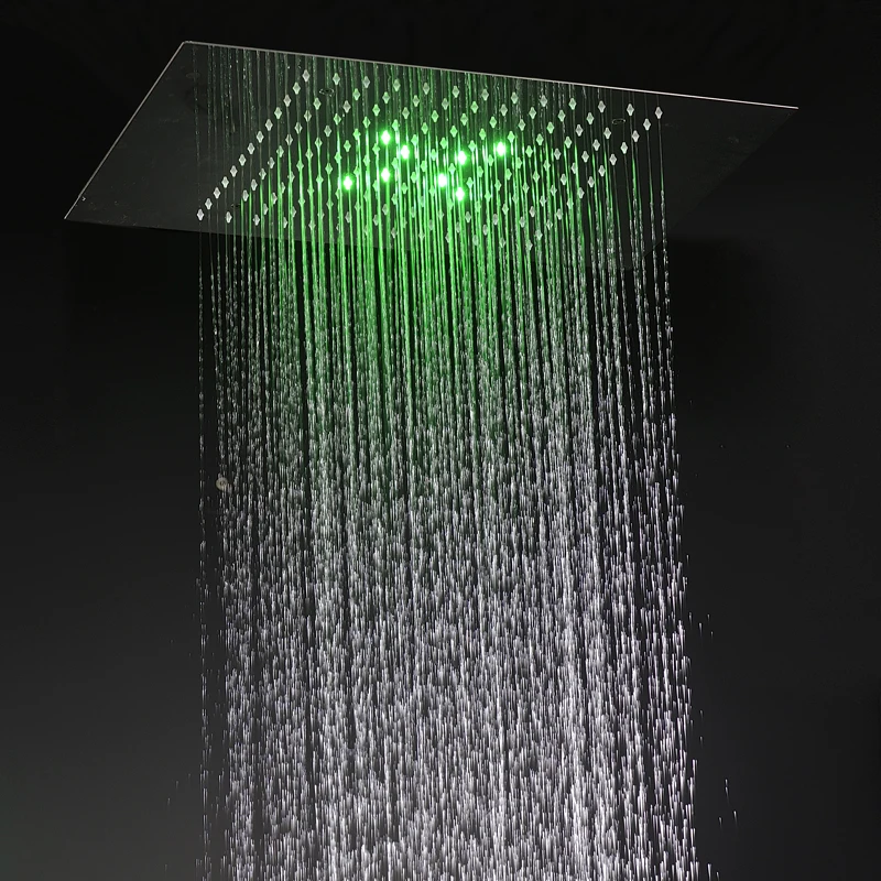 Goedkoop Douchekop Badkamer Douche Accessoires Verborgen Grote Regen Douche Paneel met led verlichting, Kwaliteit 304 SUS Top Douche
