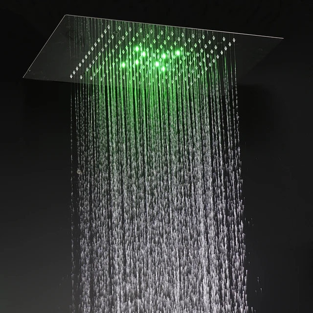 Shower Head Bathroom Accessories Concealed Large Rain Shower Head Bathroom Accessories Concealed Large Rain Panel With Led Lights Quality 304