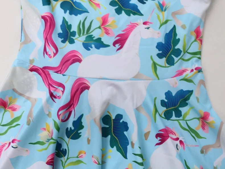 Платье принцессы Детские платья с единорогом для девочек vestido infantil Детский костюм Fille Sukienki Dla Dziewczynek