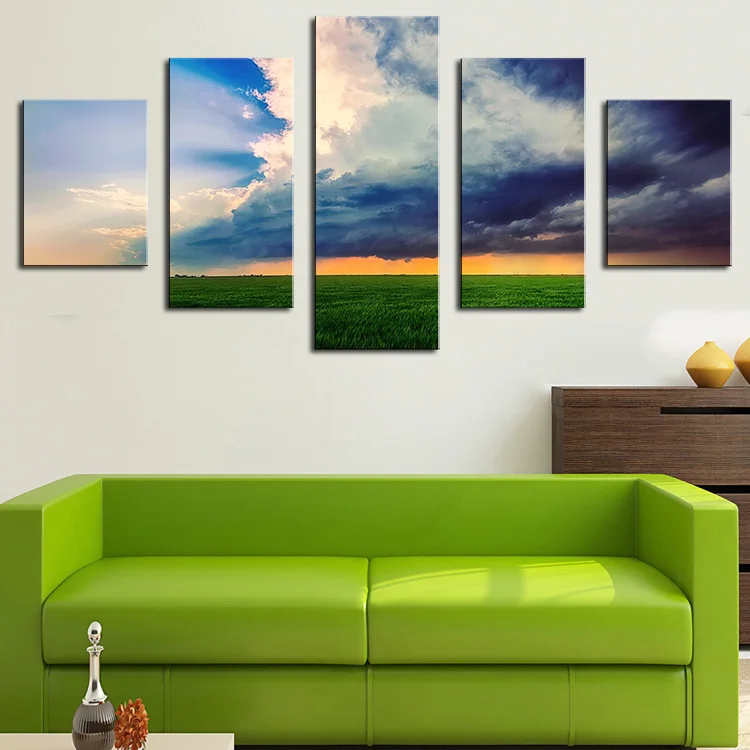5 Panel nature harmony Modern Home Wall Decor Canvas Picture Art Print